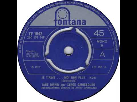 UK New Entry 1969 (153) Jane Birkin & Serge Gainsbourg - Je T'Aime… Moi Non Plus