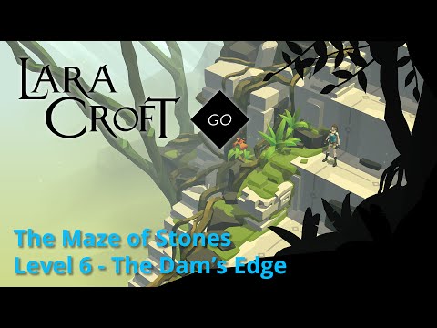 Lara Croft GO - Maze of Stones 6 - The Dam's Edge Walkthrough