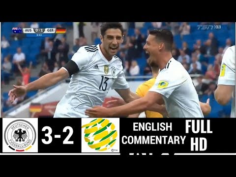 Australia vs Germany 2-3 WITH ENGLISH COMMENTARY hightlights  19 June 2017