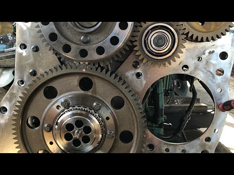 D13 Volvo time crankshaft in gears