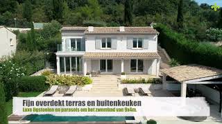 Video Luxe moderne villa te huur in Tourrettes, Zuid Frankrijk, villa Berne