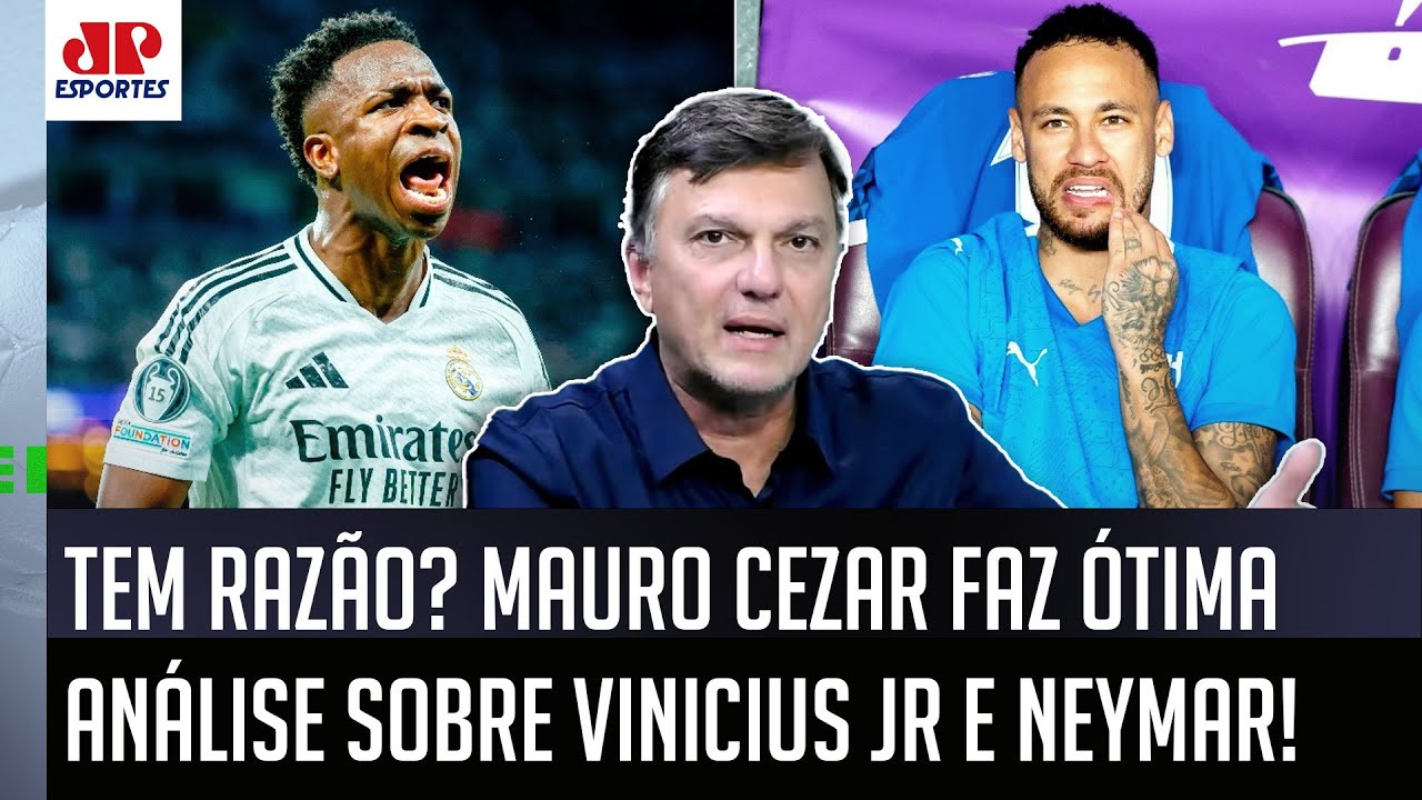 "O Neymar tem MAIS HABILIDADE, mas o Vinicius Júnior pra mim é MAIS..." Mauro Cezar faz ANÁLISE!