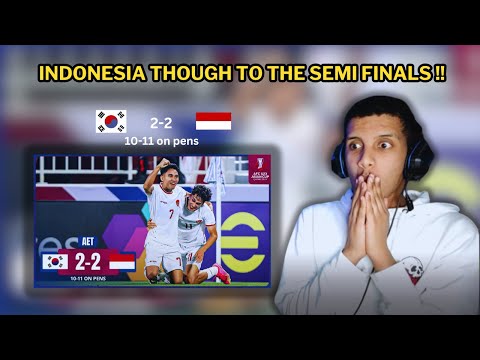 #AFCU23 | Q-Final : Korea Republic 2 - 2 (PSO 10 - 11) Indonesia Reaction