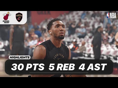 DONOVAN MITCHELL vs MIAMI HEAT | 30 PTS - 5 REB - 4 AST - 4 STL | NBA PLAYOFFS Highlights 04-20-2025