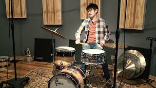 Video thumbnail for Gretsch GB4164HB 6.5x14" Brooklyn 10-lug Snare Drum - Hammered COB by Steve Maxwell Drums