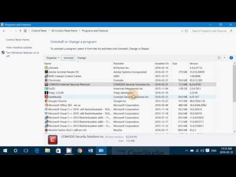 How to remove Comodo internet security premium also...