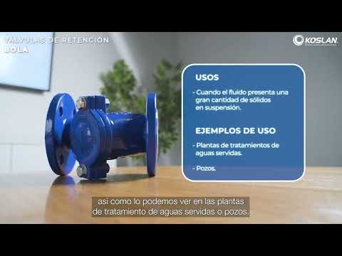 Válvulas de retención tipo bola