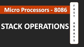 Stack operations in 8086 Micro processor