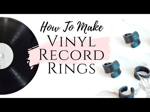 DIY Vinyl Record Recycled Jewellery Tutorial