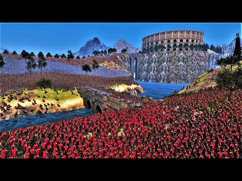 Spartans Lay Siege To The Roman City - Ultimate Epic Battle Simulator