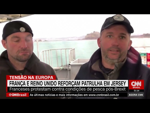 França envia barcos de patrulha a Jersey em conflito de pesca com Reino Unido