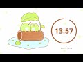 15 Minutes Study Timer Aesthetic Rain With Cute Frogs Timer 15minute