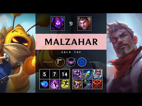 Malzahar Top vs Jayce - EUW Master Patch 25.17