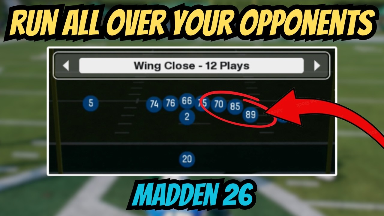 RUN HEAVY FORMATION! Singleback Wing Close Mini Scheme | Madden 26 Tips & Tricks