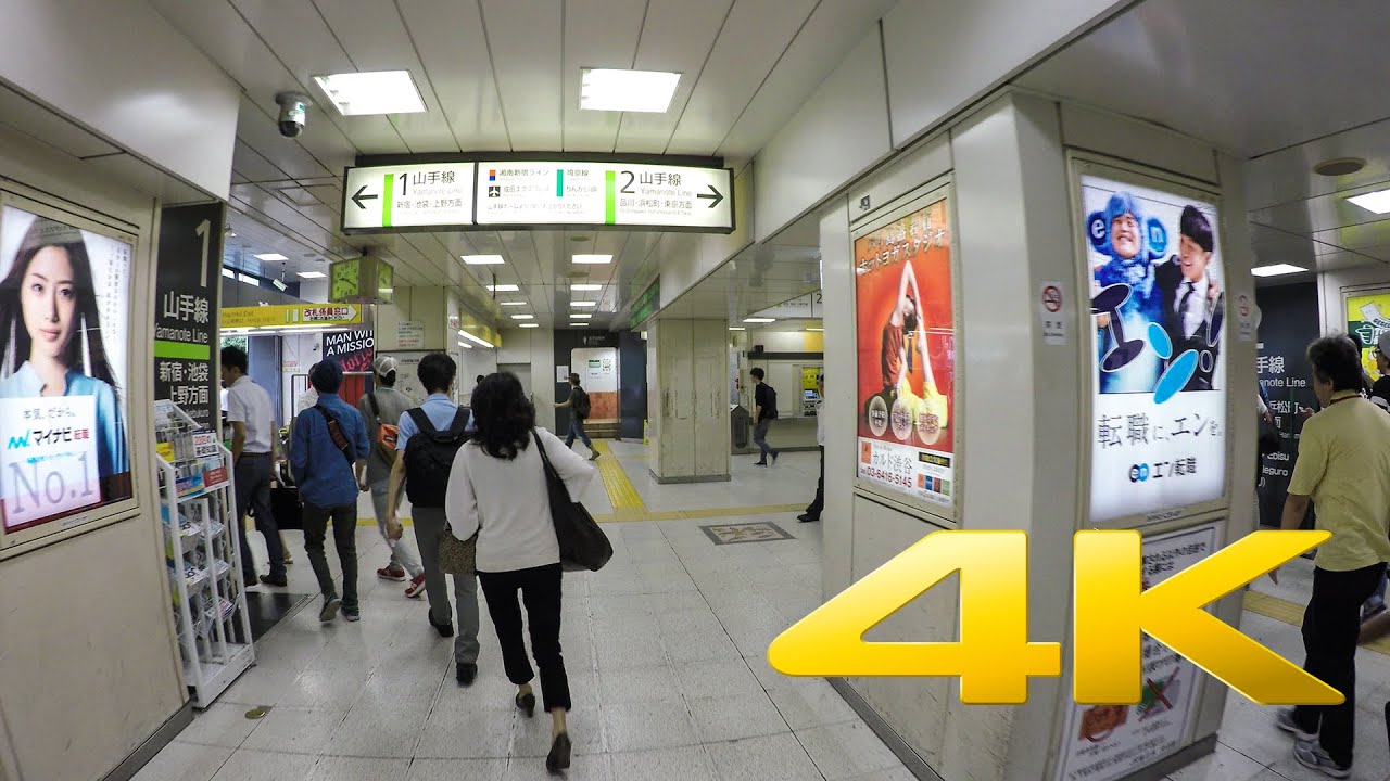 Walking Around Shibuya Underground Station