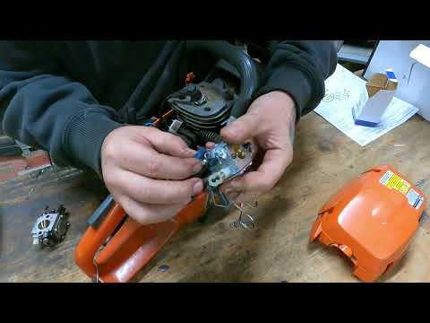 HOW TO - Replace a husqvarna 357xp / 359 carburetor no idle, unexplained engine failure