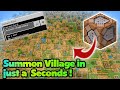 How To Summon Instant Village Using Command Block In Minecraft PE BE 1 19
