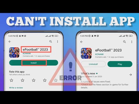 Fix efootball 2023 App not installing problem on android