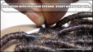 How To Do Hair Wraps With Afro Kinky Hair  Extensions Quickly
