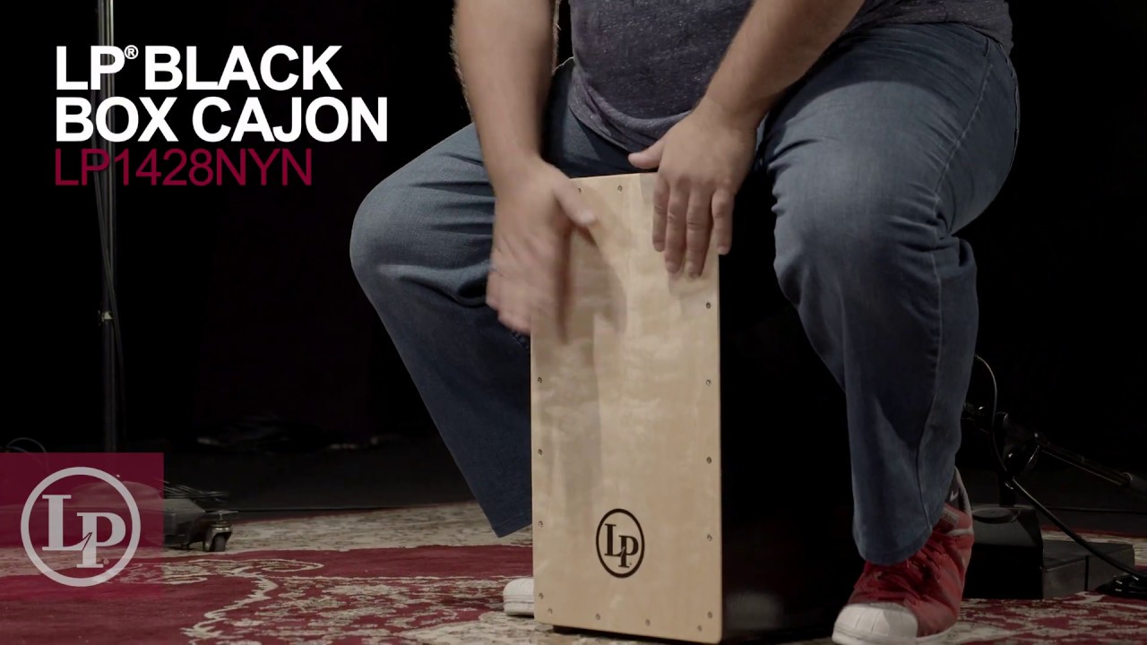 Latin Percussion LP Black Box Cajon - Natural Faceplate (LP1428NYN)