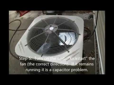 How to fix your AC!  Outdoor fan not running.