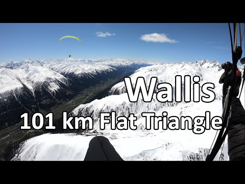 XC Paragliding Wallis - First XC Flight with 100+ km