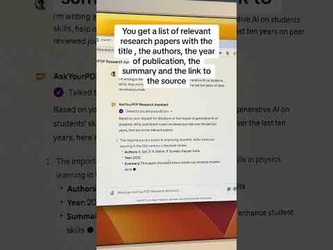 Steps on how to use AskYourPDF Research Assistant for your Literature Review