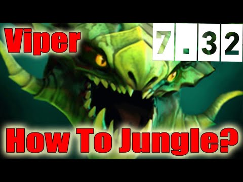 DoTa 2 How To Jungle Viper Patch 7.32 again Refresher orb