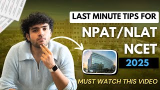 NPAT/NLAT/NCET 2025 - Last Minute Tips | Nmims Mumbai