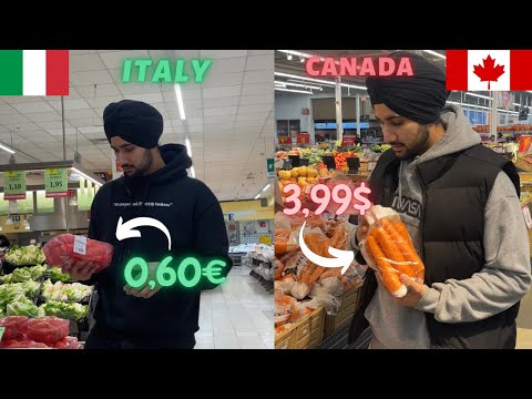 CANADA🇨🇦 VS ITALY🇮🇹 : GROCERY SHOPPING