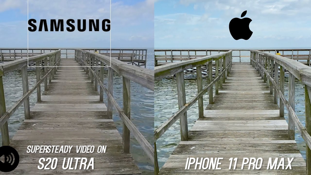 Galaxy S20 Ultra Camera vs iPhone 11 Pro Max Video Stabilization Test - WOW!