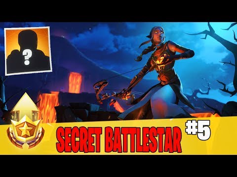 Secret Battle Star in Week 5 Location Guide in Fortnite // FREE Battle Pass Tier in Season 8