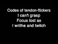 Meshuggah - Spasm (Reissued) Lyrics [HQ]