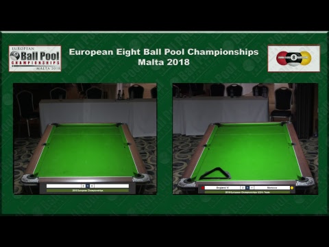 2018 European Championships Mens  - Karl O'Donoghue v Joseph Tabone & Omar Mounchid v Calum Ranson