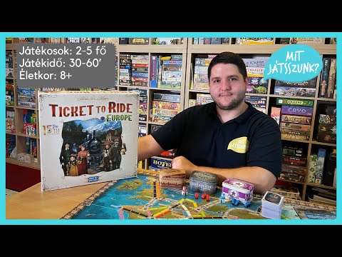 Ticket to Ride Európa 15. Jubileumi Kiadás Társasjáték bemutató - Mit Játsszunk?