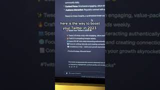 I had ChatGPT make a single average of the top Twitter Growth Strategies