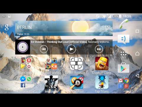 Screen Rotation Control - Kontrola obracania ekranu - Sony Xperia