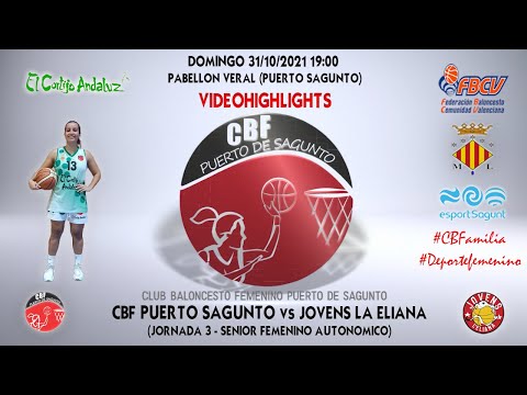 Videohighlights Senior El Cortijo Andaluz CBF Puerto - Jovens La Eliana (J3 LIGA 21-22)