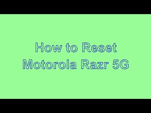 How to Reset & Unlock Motorola Razr 5G