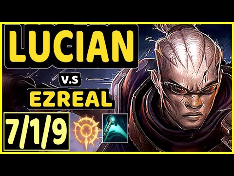 RAYDERE (LUCIAN) vs EZREAL - 7/1/9 KDA BOTTOM ADC GAMEPLAY - OC Ranked DIAMOND