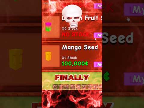 I UNLOCKED MANGO SEED 🤩 GROW A GARDEN #shorts #roblox #growagarden