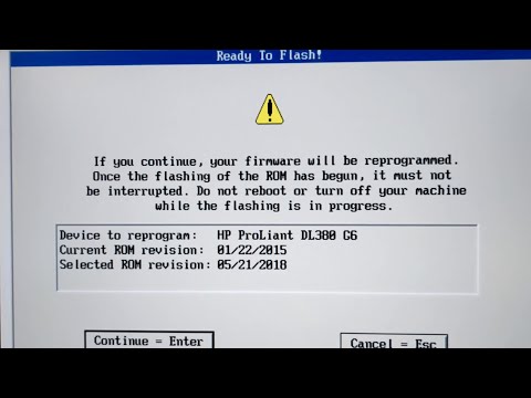 HP ProLiant DL380 G6 - BIOS Flash 2018.05.21(A) mit USB-Bootmedium