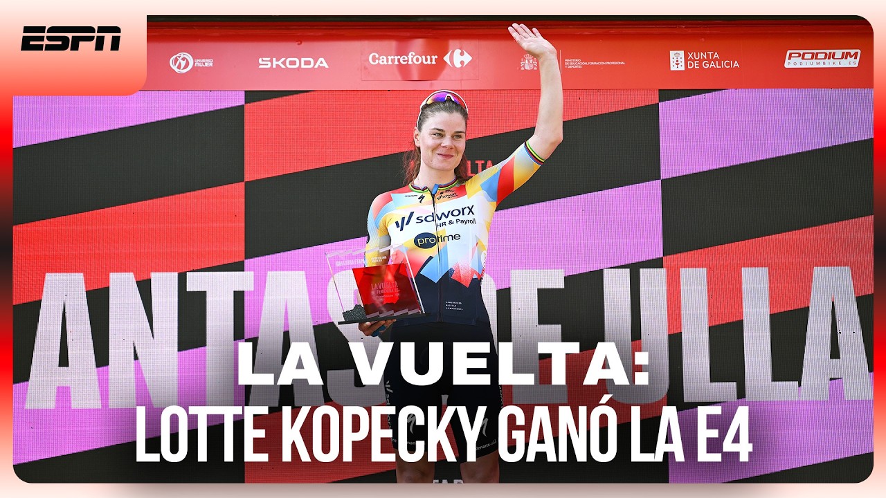 LOTTE KOPECKY SUPERÓ A SU COMPAÑERA POR MILÍMETROS Y SE ADUEÑÓ DE LA ETAPA 4 EN LA VUELTA | RESUMEN