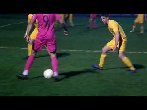 Banstead Athletic v Tooting & Mitcham Utd. SSC semi final 02/04/19. 1st half highlights.