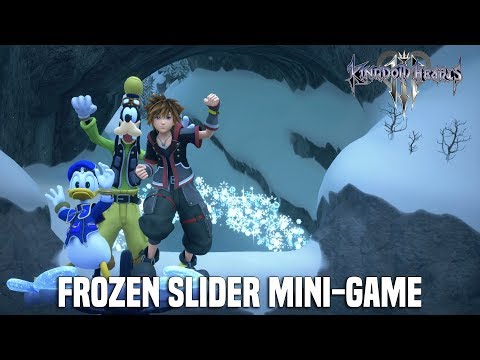 Kingdom Hearts 3 - Forzen Slider Mini-Game (Shield Shredder Achievement)