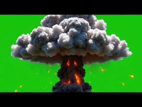 Free Greenscreen Video Effects | MUSHROOM CLOUD | Free Editing Videos | Video Editor Tools
