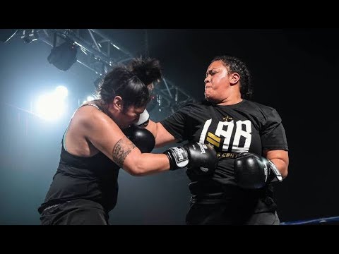 Too much pressure ends fight - Jen Tagaloasa vs Doris Taufateau - Hardknocks 7 @ Onehunga 30Jun18