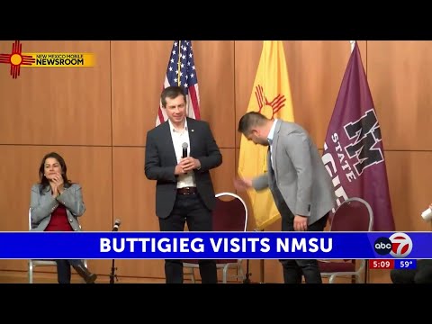 U.S. Transportation Secretary Pete Buttigieg highlights infrastructure investments in ...