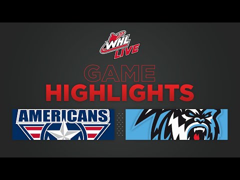 WHL Highlights: Americans (4) at ICE (5) - November 5, 2022