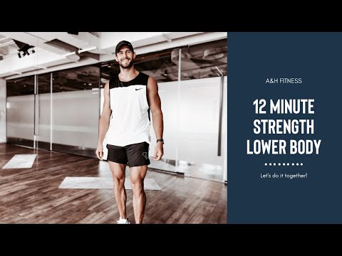 12 MIN LOWER BODY STRENGTH WORKOUT | BODYWEIGHT